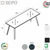 SEIPO VERTEX scrivania piano in VETRO Seipo P. 650 - VX.0321
