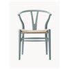 Carl Hansen & Søn Sedia in legno con seduta intrecciata CH24 Wishbone