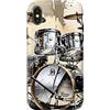 Vintage Drum Set Drawing Disegno Vintage Drum Set Custodia per iPhone X/XS
