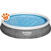 Bestway Piscina Rotonda Fast Set Grafica a Linee Curve Gonfiabile (Ø396x86cm) con Pompa a Filtro Art. 57376 - Fast Set (Ø396x86cm)
