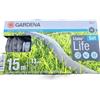 Gardena Liano Life Tubo in tessuto 1/2 pollici, 15 m: tubo da giardino in tessuto molto flessibile, con tubo interno in PVC, non si piega, peso ridotto, resistente alle intemperie (18445-20)