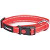 CAMON SpA Collare Low Tension Reflex Rosso 20x330/530mm, 1 Pezzo - Accessorio Sicuro per Cani e Gatti