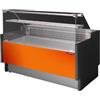 D.L. SERVICE Banco alimentare - Vetro dritto - Semi ventilato - cm 200 x 78 Nere