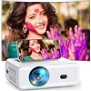 AMEELA 18000 Lumens Proiettore, Full HD 1080P Mini Proiettore, AMEELA Videoproiettore, 2.4/5G WiFi Bluetooth Proiettore, Proiettore portatile compatibile con chiavetta TV/USB/laptop/HDMI/iOS/Smartphone