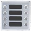 URMET DOMUS S.P.A. Sinthesi S2, modulo in alluminio anodizzato 8 pulsanti - UTD 1148/18