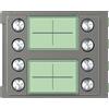 BTICINO S.P.A. Frontale 8 pulsanti doppia fila Sfera Robur - BTI 352185