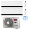 Lg Climatizzatore Condizionatore LG Dualcool Deluxe R32 Wifi Dual Split Dual Inverter 9000 + 18000 BTU con U.E. MU4R25 NOVITÁ Classe A++/A+