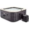Intex Piscina idromassaggio gonfiabile intex greystone deluxe grigio effetto pietra 4 persone 175x175x71 cm - cod. 28450np