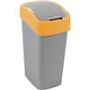 CURVER Cestino FLIP BIN 9L Argento/arancio