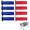 Roberto Sport Calcio Balilla Competition, omologato FICB, Serie Completa 8 manopole PRO Italy Professionali Colori Rosso, Blu