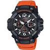 Casio Orologio automatico da uomo Heavy Duty Chronograph al quarzo, in acciaio inossidabile e resina, colore: arancione (modello: MCW-100H-4AVCF), Arancione, Cinturino