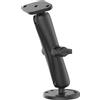 RAM MOUNT RAM Double Ball Drill-Down Mount with Diamond Plate - Long Ram Mounts RAM-B-138U-C