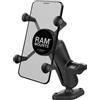 RAM MOUNT SUPPORTO IN PLASTICA RAP-B-102-UN7U CON ASTA MEDIA E CRADLE X-GRIP PER IPHONE E SAMSUNG