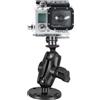 RAM MOUNT SUPPORTO SUPERFICIE PIANA RAM-MOUNT RAM-B-138-A-GOP1U CON ASTA PICCOLA BARCA, AUTO PER VIDEOCAMERA GoPro Hero e Garmin Virb