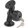 RAM MOUNT Sistema di montaggio Ram Mounts RAM-B-101LU per superfici lisce con chiusura antifurto a chiave