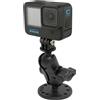 RAM MOUNT RAM Drill-Down Double Ball Mount with Universal Action Camera Adapter Ram Mounts RAM-B-138-A-GOP1U