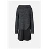 Pinko Abito bimateriale con maglione misto alpaca