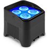 Beamz BBP94W Uplight Par 4x12W a batteria e ricevitore DMX wireless integrato