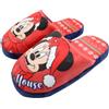Disney Pantofola da Bambino di Topolino e Minnie, Ballet Flat, Rosso, 34 EU