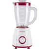 BEPER P102FRU501 Frullatore da Tavolo 1.5L - 400W, 4 Lame in Acciaio Inox, 2 Velocità + Funzione Pulse, Caraffa Graduata, Coperchio con Foro, Base Antiscivolo, Ideale per Frullati, Vellutate e Salse