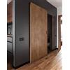 Porte Italiane, Binario Porta Scorrevole Invisibile MAGICAL 1200, per Porta Scorrevole Esterno Muro in Legno Larga da 80 cm a 120 cm, Kit con Meccanismo, Accessori e Guida