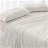 Burrito Blanco Set di Lenzuola, Cotone, 50% Poliestere, Beige, Ancho de 105