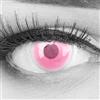 Meralens Lenti a Contatto Colorate Sharingan rosse Demon Nezuko - con porta lenti a contatto - ideali per Manga Anime Cosplay Halloween - Durata 1 Anno 1 Coppia (2 pezzi) senza correzione
