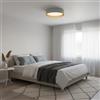 Alpinaluz Plafoniera LED da Soffitto Ø40 cm 30W Schermo Tessile Bianco con Interno Dorato Riflettente Luce Regolabile CCT 3000K/4000K/6000K Design Elegante per Soggiorno Camera
