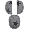 Dooky The Original Dooky 126922 Imbottiture Universali per Seggiolino Auto, Grigie con Stelle