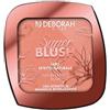Deborah Milano - Super Blush Fard Effetto Naturale, n.02 Coral Pink, Ravviva il Colorito Spento, Effetto Naturale che dura tutto il giorno, 10gr