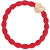 By Eloise London Metallic Gold Heart colore Red