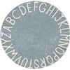 Lorena Canals ABC - Tappeto rotondo in cotone lavabile, motivo vintage, 150 x 150 x 30 cm