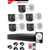 Hikvision Kit Videosorveglianza Hikvision DVR 8 canali 5 telecamere bullet 2 mpx hdd 500gB