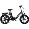 AVAKA BZ20 PLUS Bici Elettrica Pieghevole, Motore 500W, Batteria 48V 18.2Ah, Ruota Monopezzo - Nero