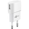 goobay 449482 Caricatore USB 1A 5W Compatto Spina Europea Bianco Bianco