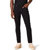 Amazon Essentials Pantaloni in Twill Elasticizzati con 5 Tasche Slim Uomo, Nero, 32W / 30L