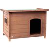 AqpetFriends Baita Cuccia In Legno per Cane Con Tetto Apribile Formato Medium