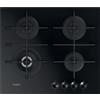 Whirlpool Piano Cottura 4 Fuochi a Gas 60 cm (1 Bruciatore Wok) colore Nero
