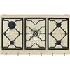 Smeg Piano Cottura 5 Fuochi a Gas da Incasso 90 cm Griglie in Ghisa colore Panna - SRV896POGH