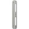 M4TEC ZB9 Contropiastra per serratura porte angolata di alta qualità in acciaio laccato argento metallizzato - Solida, Resistente e Facile da installare - DIN S/D - per serrature di porte