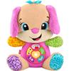 Fisher-Price Giocattolo per l'apprendimento dei neonati Ridi e Impara peluche musicale Sis Smart Stages rosa; per bambini dai 6 mesi in su, multilingue: Italiano, Spagnolo, Portoghese, Inglese, JFD35