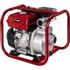 Einhell GE-PW 46 Motopompa (motore benzina 4 tempi, 4600 W - 6,3 HP, portata max 23000 L/h, prevalenza 26 m, altezza aspirazione max 6,5m, serbatoio benzina 3,6 l, dispositivo arresto mancanza olio)