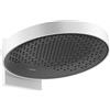 hansgrohe Rainfinity Soffione doccia 360 1 getto con attacco a parete, bianco opaco, 26230700