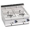 Friggitrice a gas da banco 2 vasche lt 10+10
