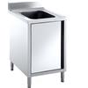 Lavello cm 50x70x85 in Acciaio Inox Lavatoio 1 Vasca su Mobile e