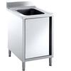 Lavello cm 60x70x85 in Acciaio Inox Lavatoio 1 Vasca su Mobile
