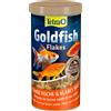 TETRA 1 litro Tetra Goldfish Flakes Mangime in Mix di Fiocchi Scaglie per Pesci Rossi e Altri Pesci d'Acqua Fredda da Acquario e Laghetto
