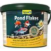 TETRA 10 litri Tetra Pond Flakes Mix di Mangime Completo in Scaglie Fiocchi per Carpe Koi Pesci Rossi da Laghetto Stagno