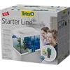 TETRA 30 litri Tetra Starter Line Led Bianco Acquario per Pesci Rossi Gamberi Completo di Luce a Led Diurna/Notturna e Filtro