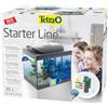 TETRA 30 litri Tetra Starter Line Led Nero Acquario per Pesci Rossi Gamberi Completo di Luce a Led Diurna/Notturna e Filtro